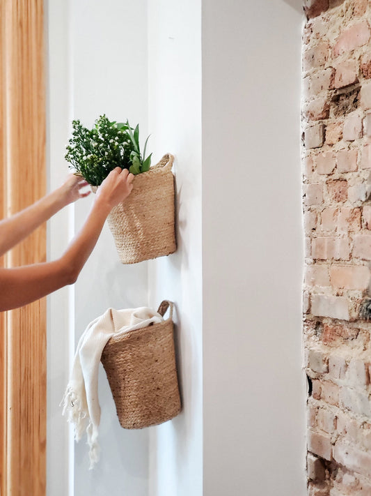 Kata Basket with Slit Handle in - STORAGE photo