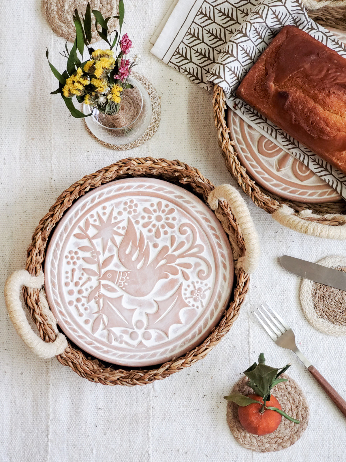 KORISSA Bread Warmer & Basket - Bird Round in - KITCHEN photo