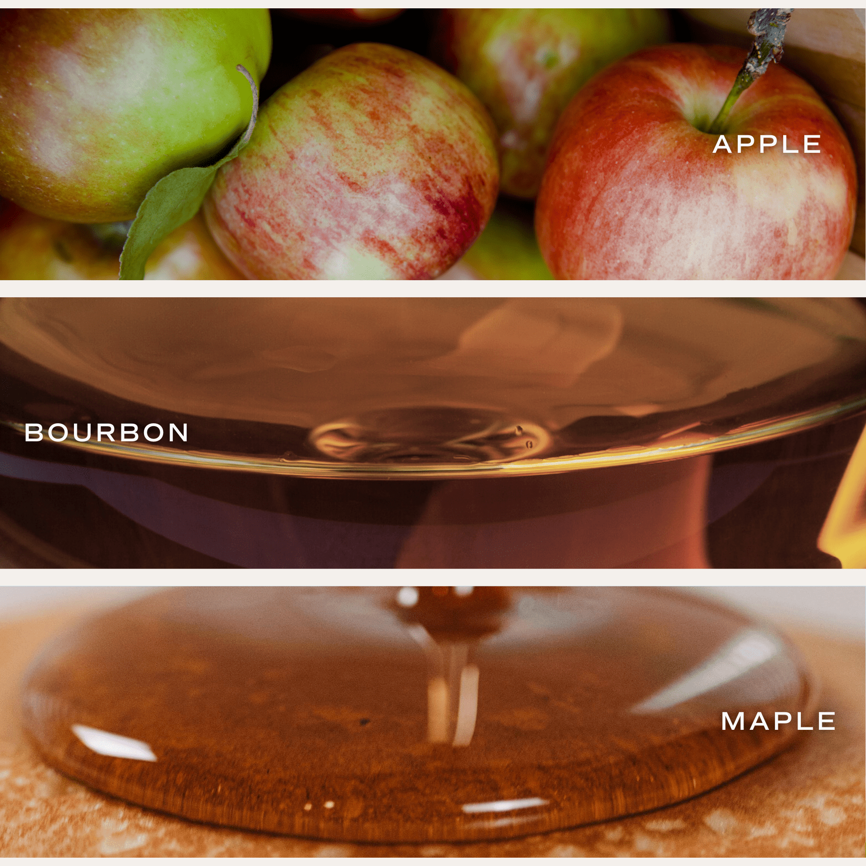Apple Maple Bourbon Soy Candle - Tan Matte Jar - 15 oz (Sunday Brunch) in - Candles photo