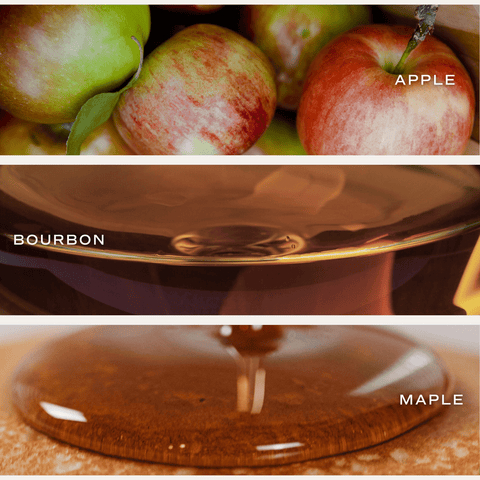 Apple Maple Bourbon Soy Candle - Tan Matte Jar - 15 oz (Sunday Brunch) in - Candles photo
