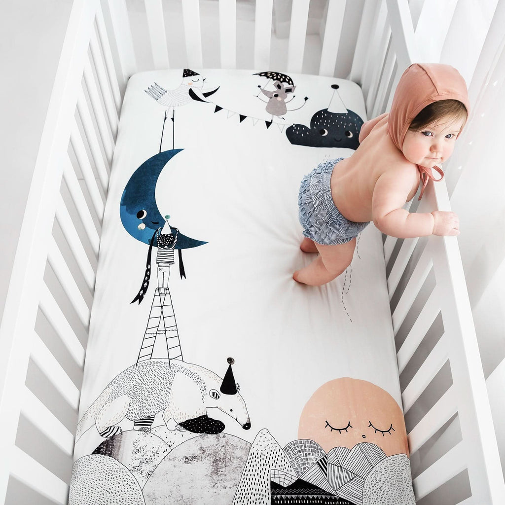 The Moon's Birthday Standard Size Crib Sheet in - Crib sheets photo