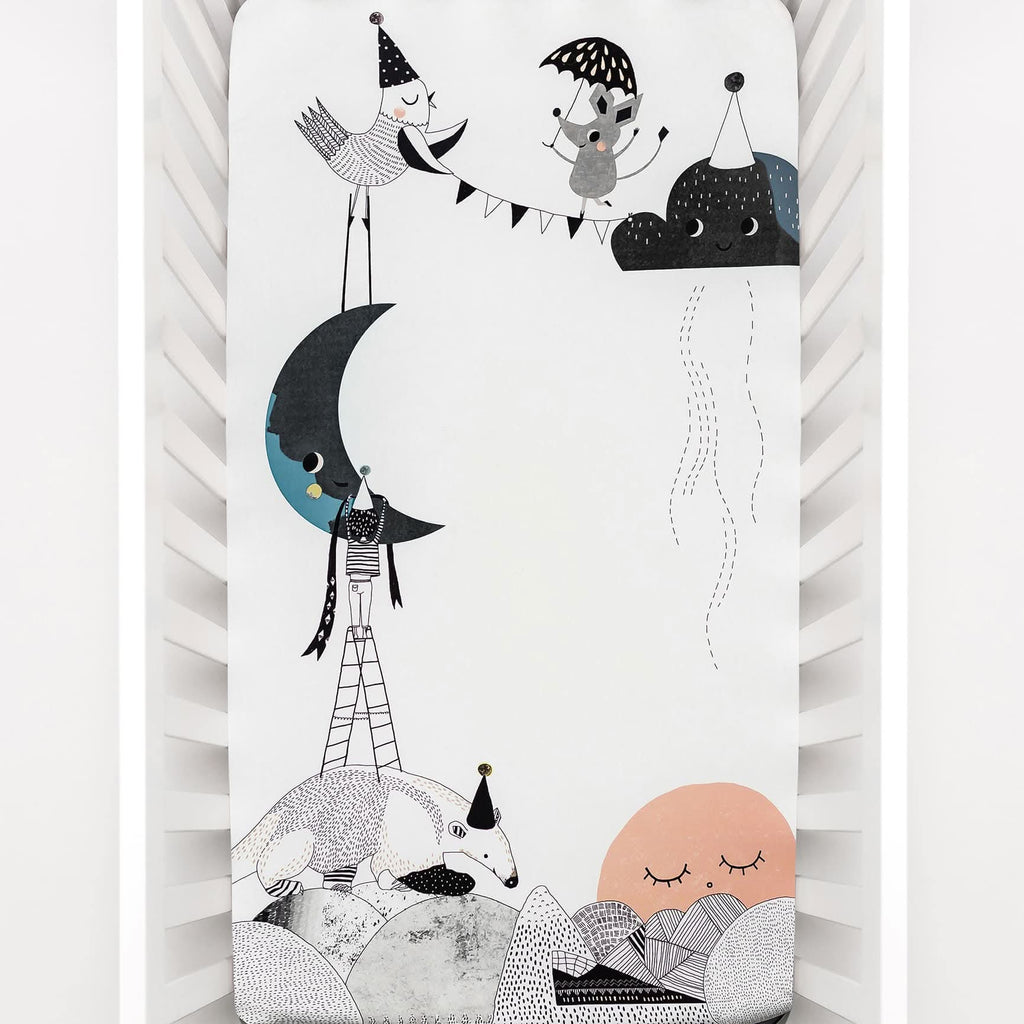 The Moon's Birthday Standard Size Crib Sheet in - Crib sheets photo