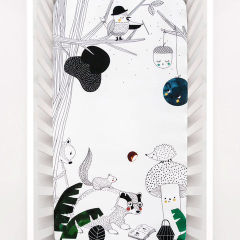 Crib Sheet & Swaddle Baby Gift Set - Woodland Dreams in - photo
