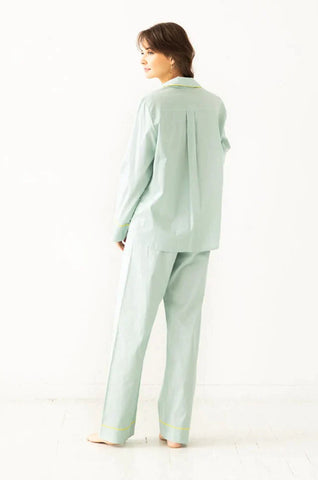 Classic Woven Cotton Pajama Set in - PAJAMAS photo