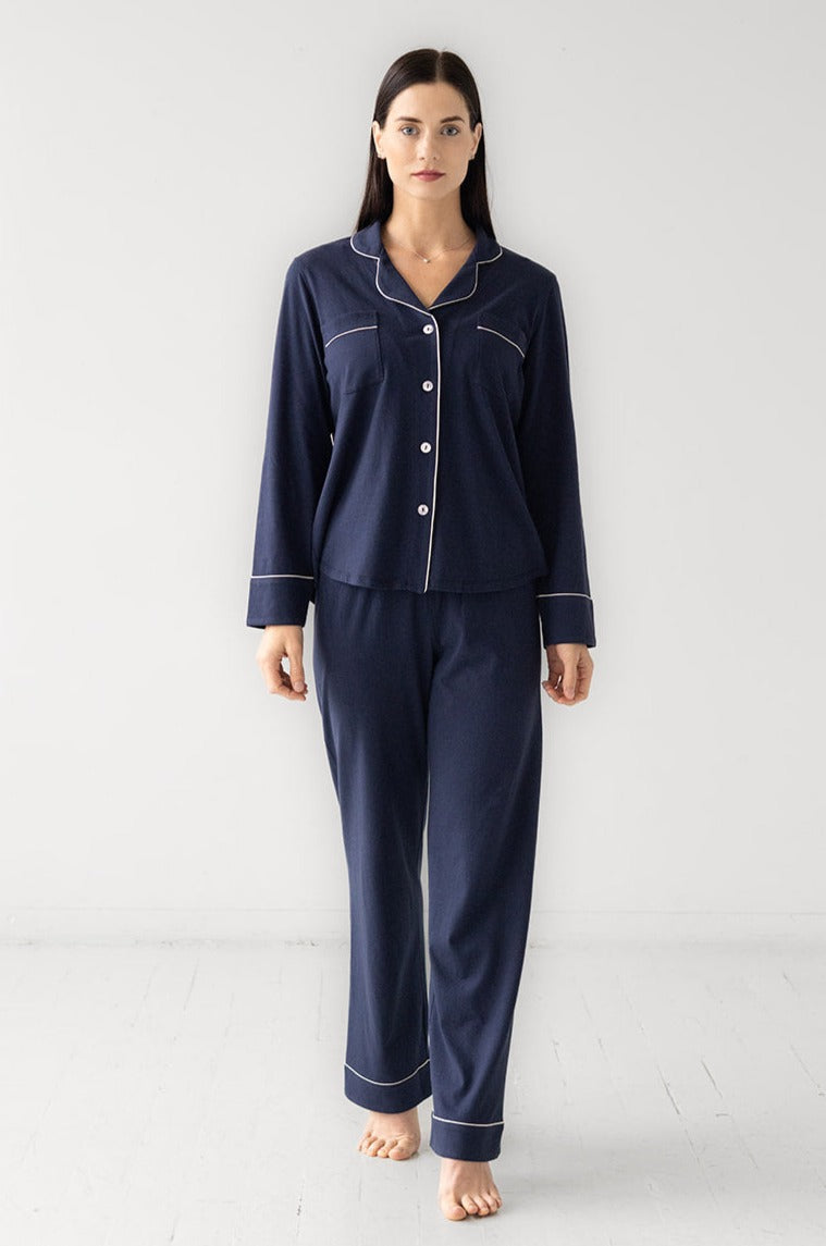 Classic Luxury Pajamas in Brushed Pima Cotton in - PAJAMAS photo