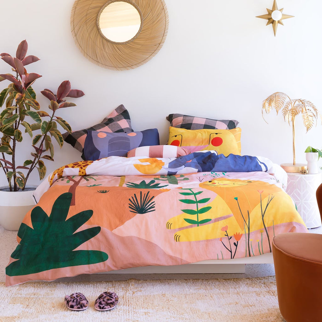 In The Savanna Duvet & Pillowcase in - Big Kid Bedding photo