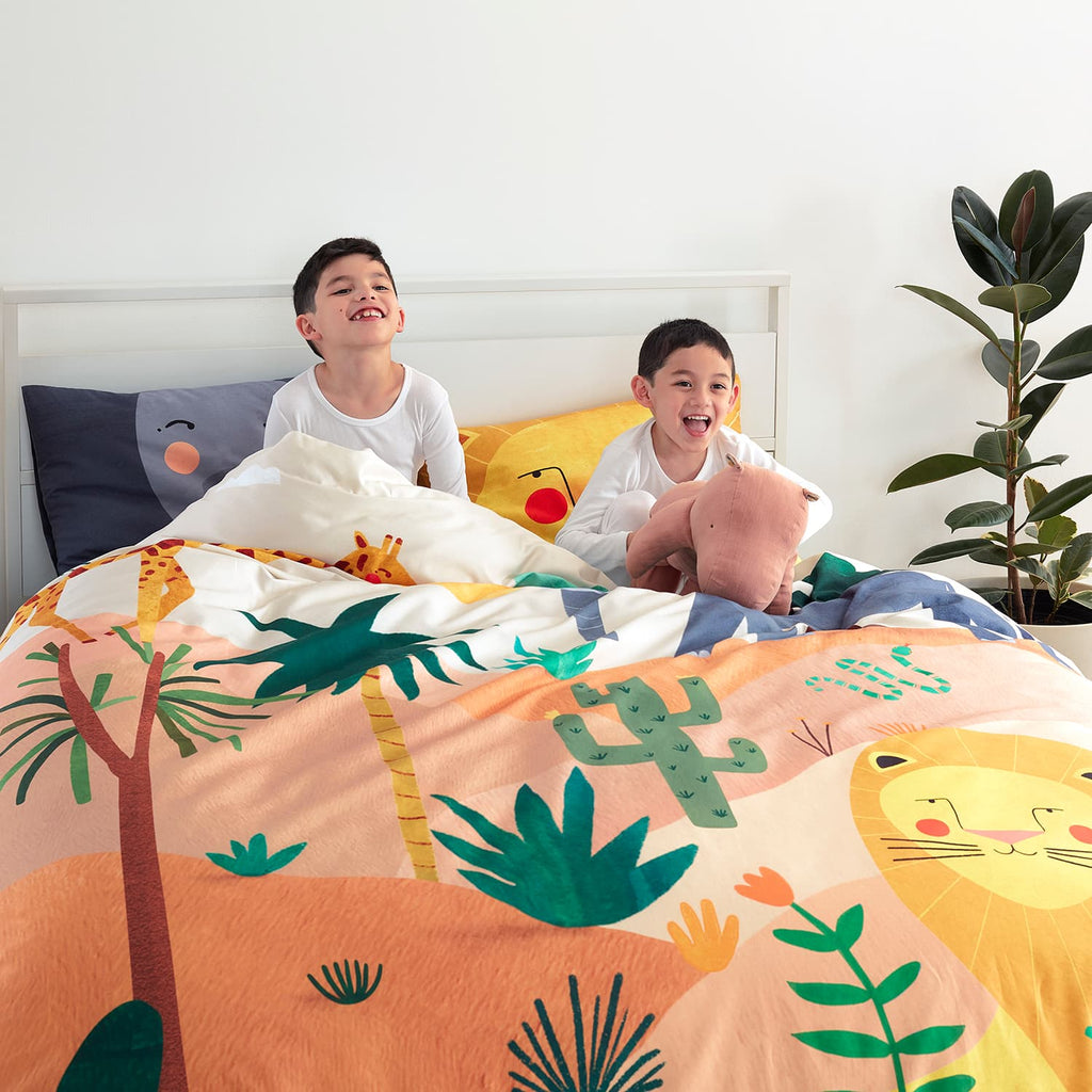 In The Savanna Duvet & Pillowcase in - Big Kid Bedding photo