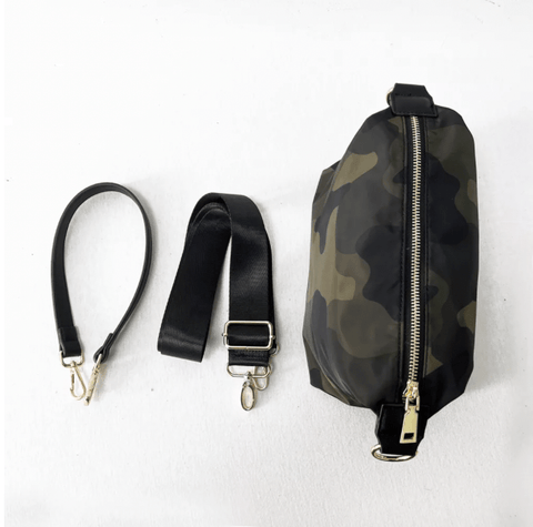Jessie Crossbody | Choose Your Strap in Green Camo - Bags photo