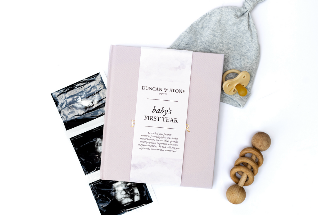 Duncan & Stone Paper Co. Baby's First Year Memory Book in - Baby Gift Sets photo