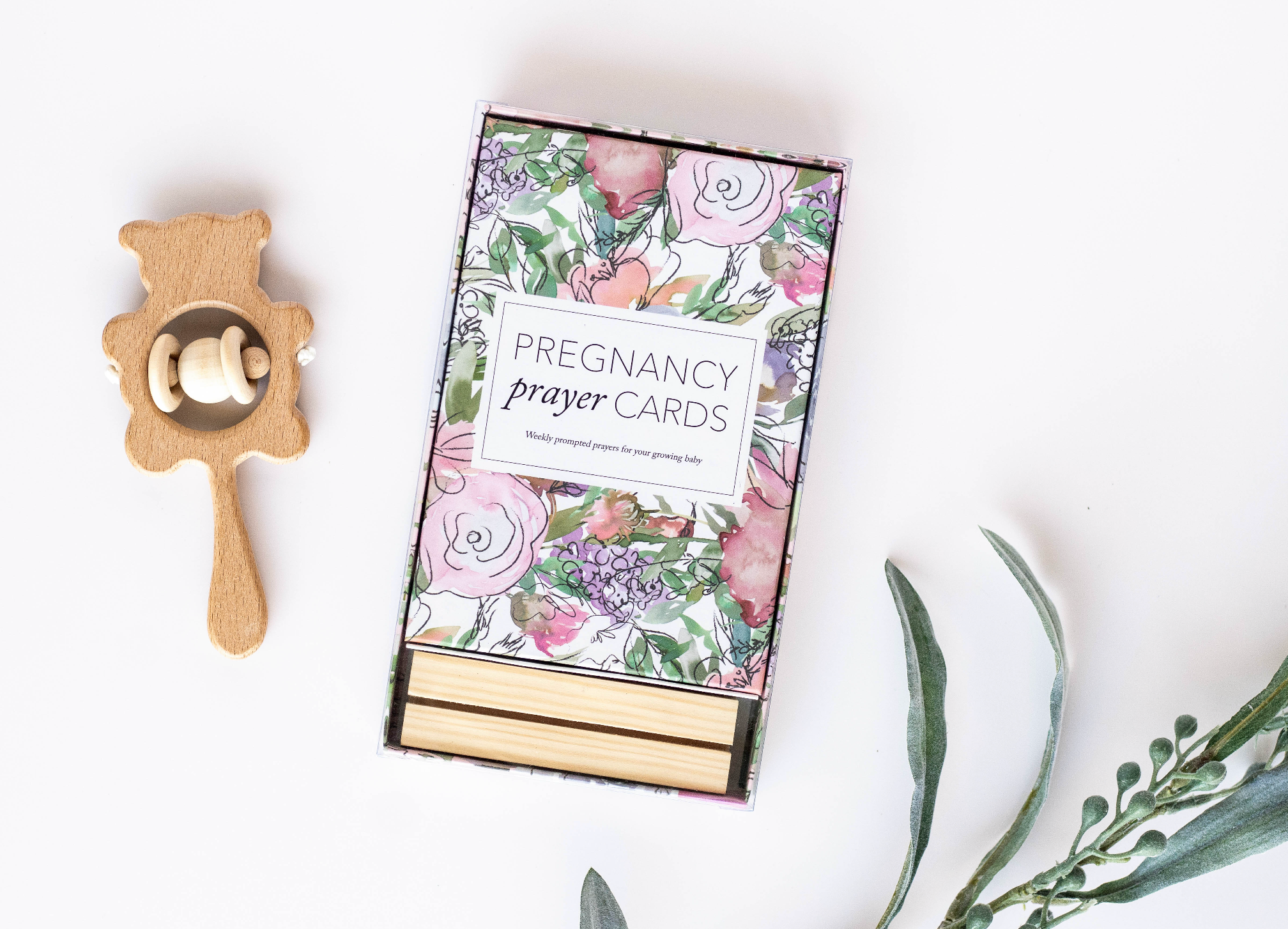 Pregnancy Prayer Cards in Floral - Prayer Cards photo