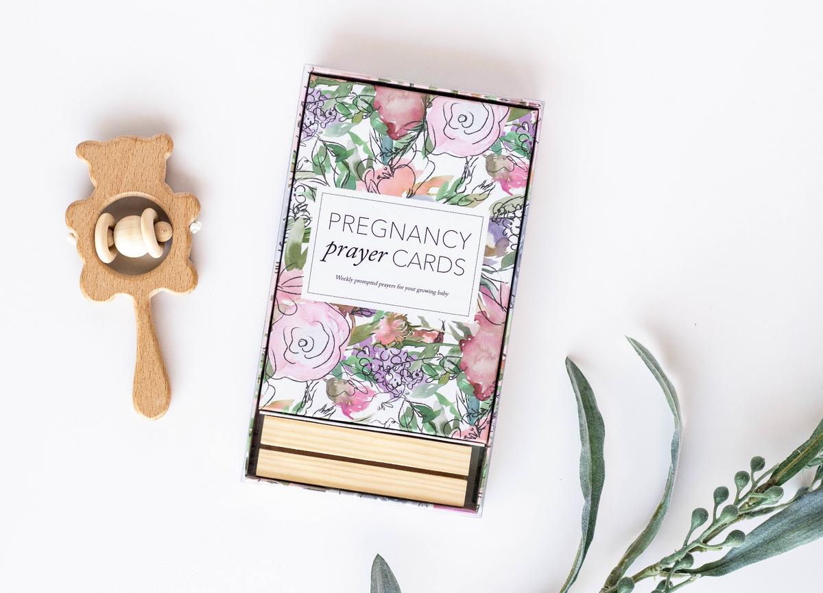 Pregnancy Prayer Cards in Floral - Prayer Cards photo