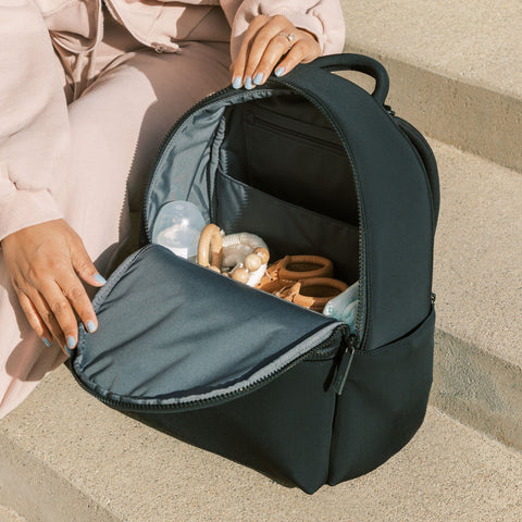 Ebony Seoul City Diaper Bag in - Seoul City Backpack photo