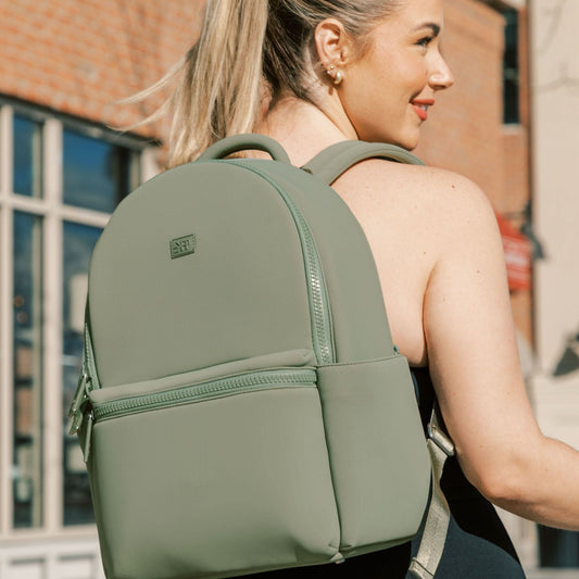 Freshly Picked Sage Seoul City Diaper Bag in - Seoul City Backpack photo