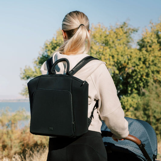 Freshly Picked Ebony Seoul Diaper Bag II in - Seoul Backpack photo