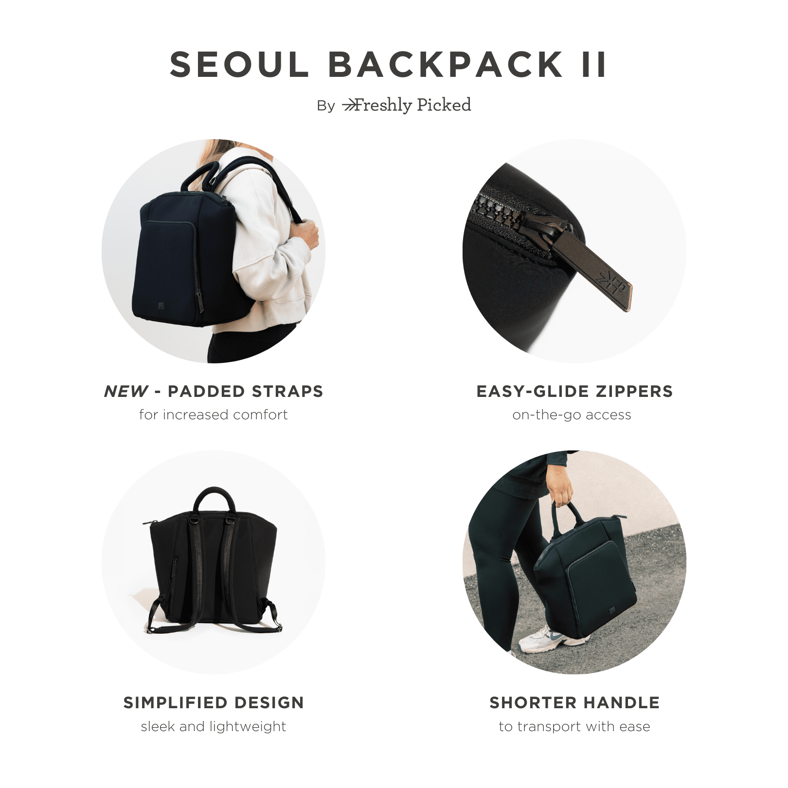 Ebony Seoul Diaper Bag II in - Seoul Backpack photo