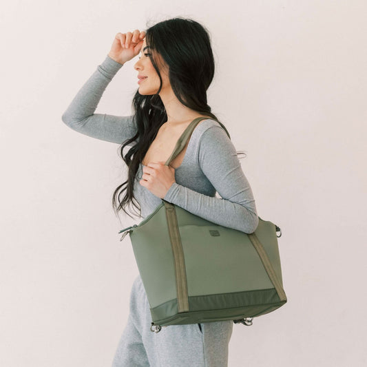 Freshly Picked Sage Seoul Diaper Bag Tote in - Seoul Tote photo