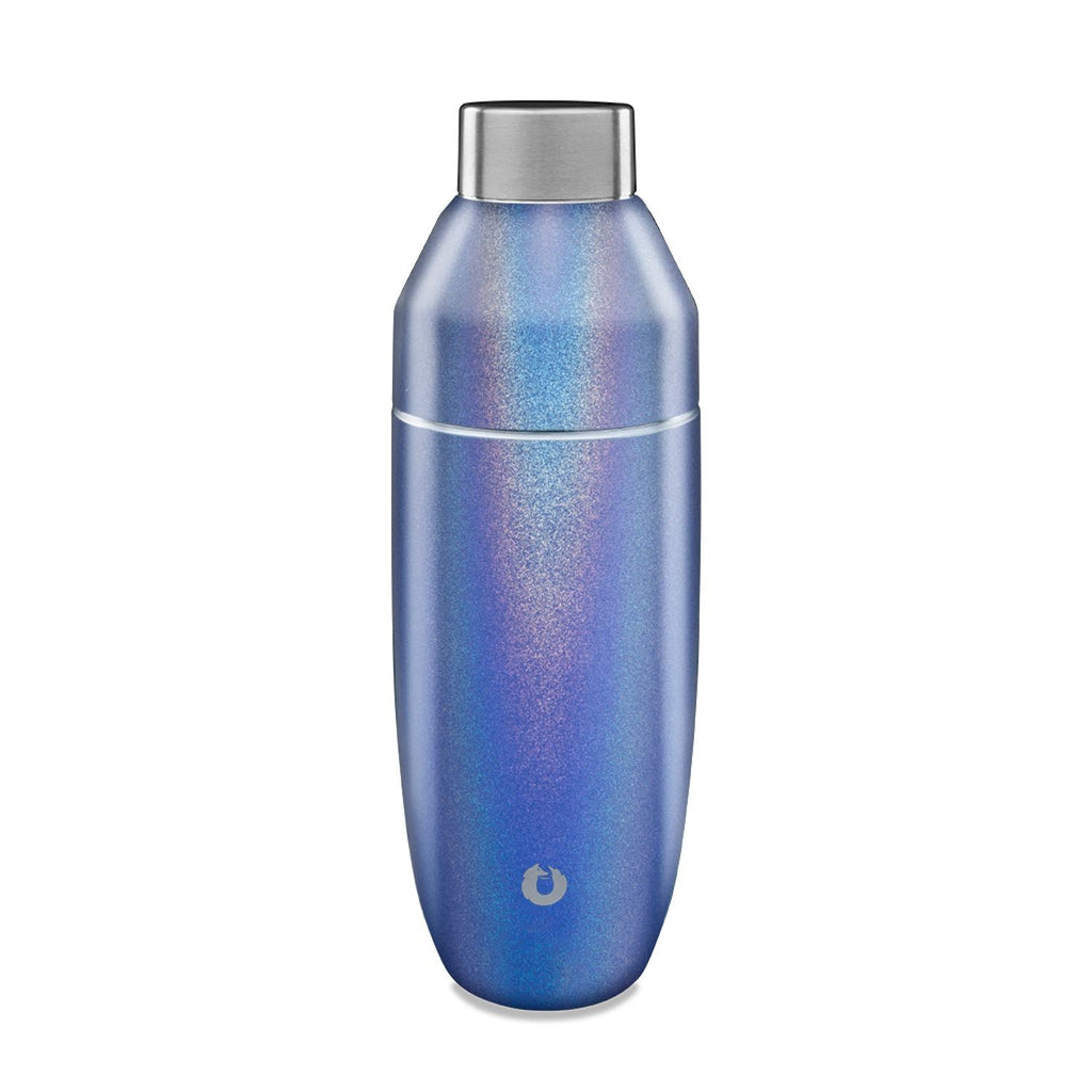 Snowfox Stainless Steel Cocktail Shaker, Shimmer Blue in ShimmerBlue - Cocktail shaker photo