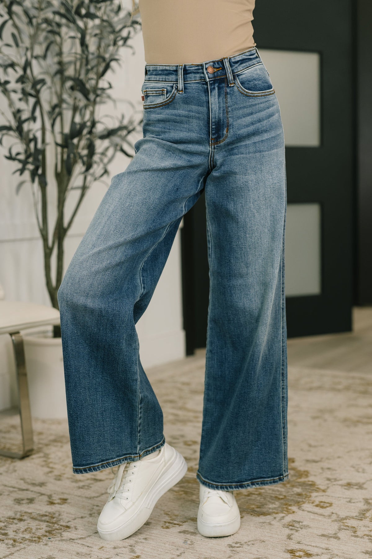 Shayla High Waist Retro Wide -