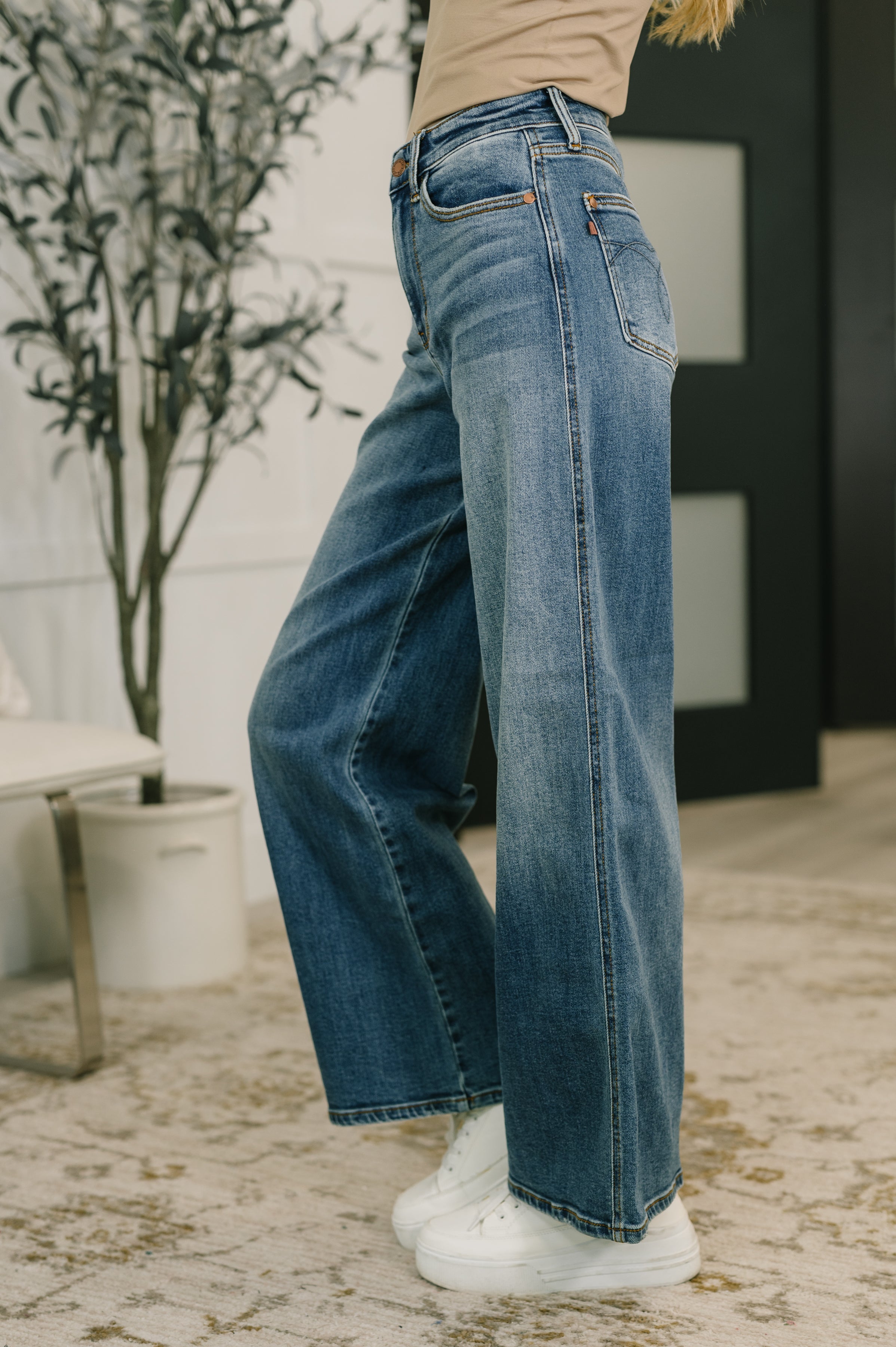 Shayla High Waist Retro Wide -