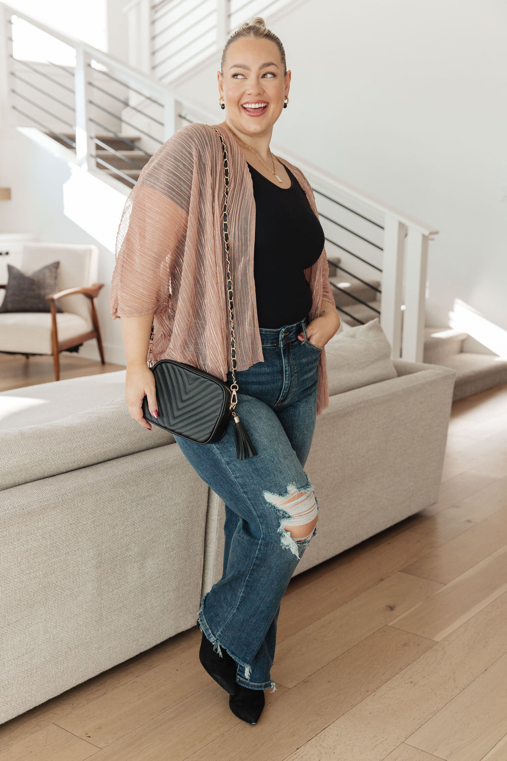 Sheer Signs Kimono in - Layers photo