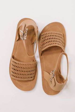 Sibley Sandal in Camel in - Womens photo
