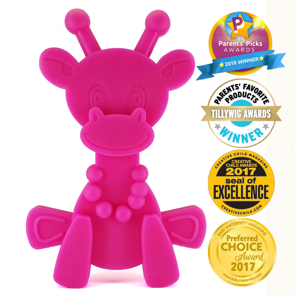 Little bamBAM Baby Teething Toy - Magenta in - Baby Teething Toy photo