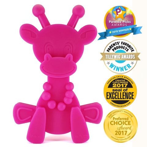 Little bamBAM Baby Teething Toy - Magenta in - Baby Teething Toy photo
