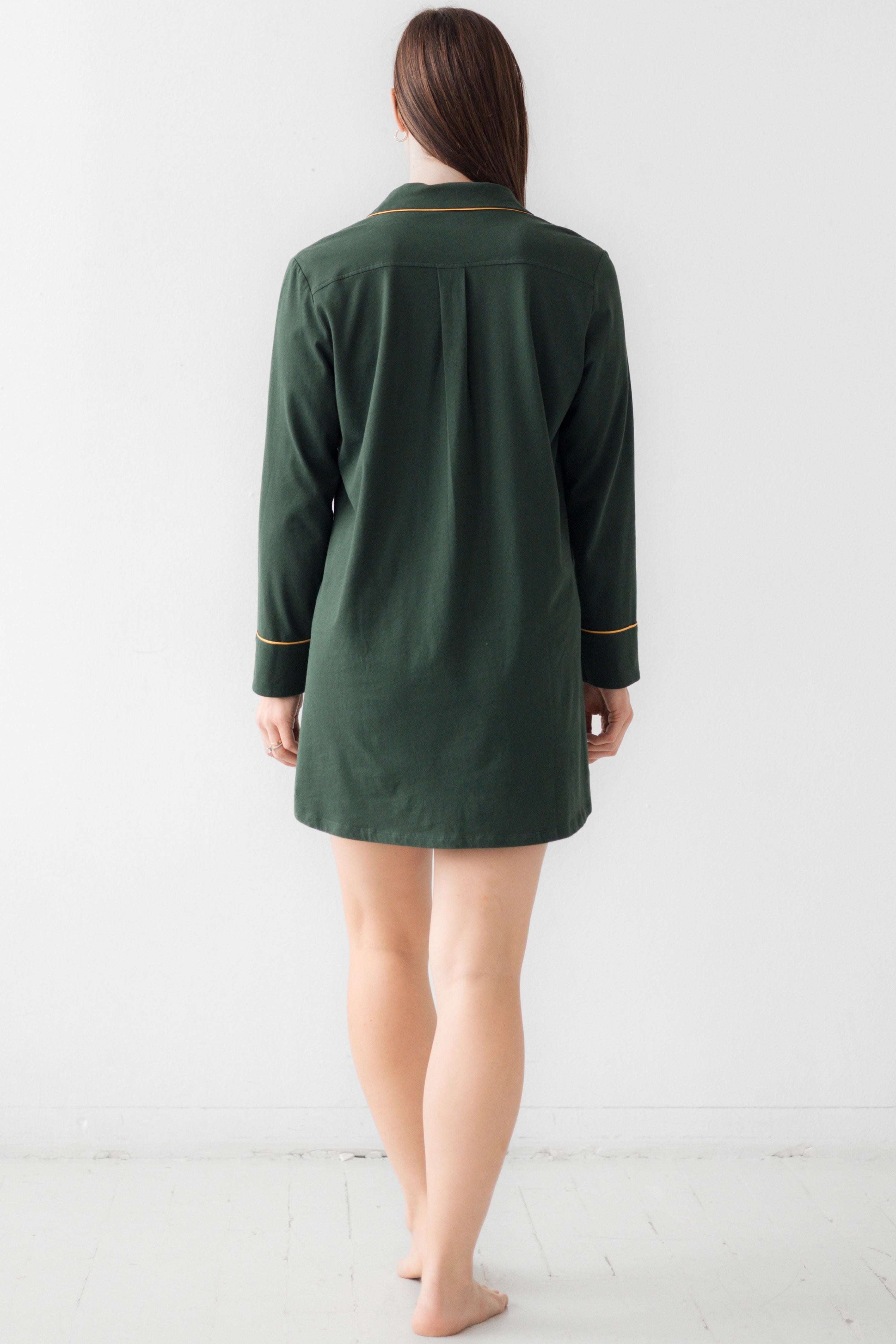 Classic Luxury Sleep Shirt in Brushed Pima Cotton in - NIGHTSHIRTS photo