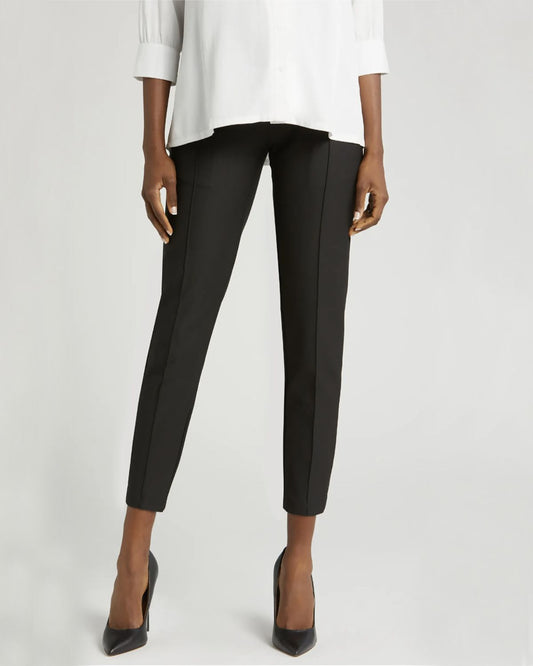 Slim Leg Maternity Work Pants in Black in XL - Pants photo