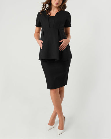 Sloan Maternity Pencil Skirt in Black - Women's Maternity Pencil Skirt photo