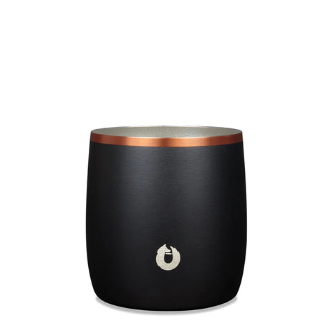 Stainless Steel Rocks Glass with Lid, Black in Black - Drinkware photo