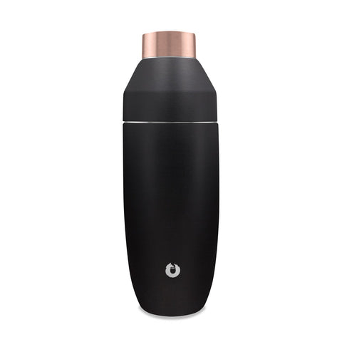 Snowfox Stainless Steel Cocktail Shaker, Black in Black - Cocktail shaker photo