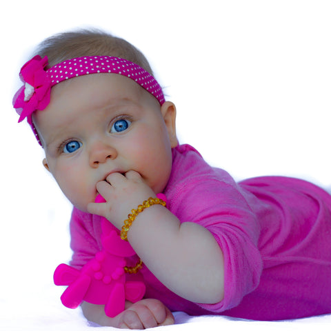 Little bamBAM Baby Teething Toy - Magenta in - Baby Teething Toy photo