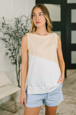 Steady Increase Color Block Sleeveless Top in - Tops photo