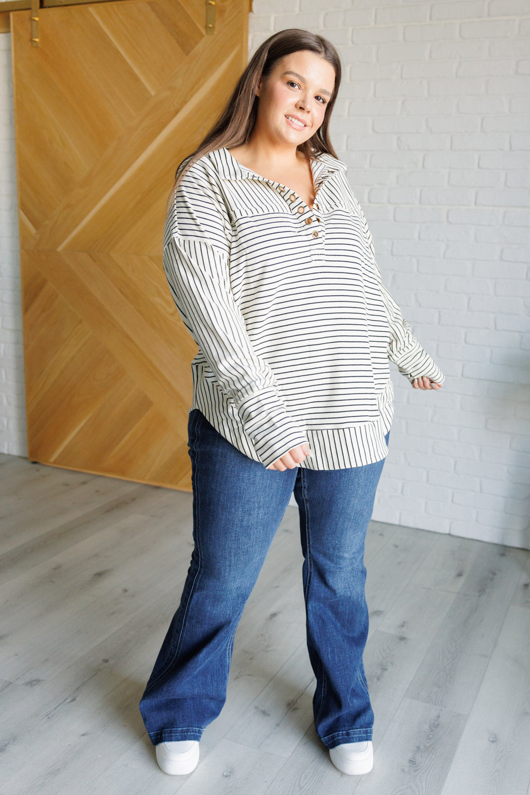 Striped Serendipity Pullover -