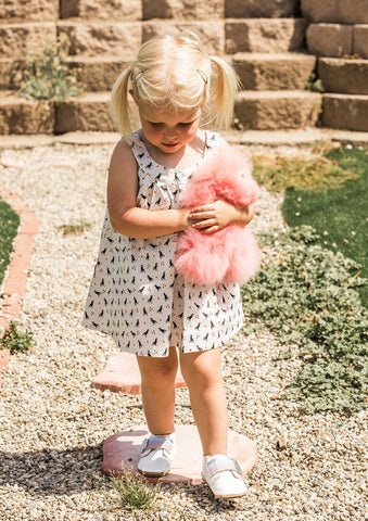 Dino Trapeze Dress in Black Dinos - photo