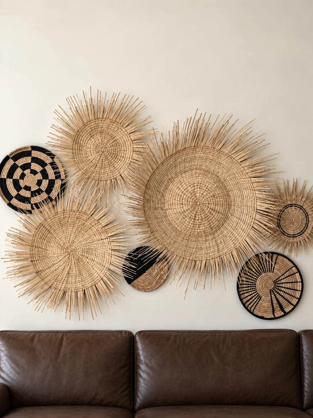 Handwoven Palm Sunburst Wall Hanging | Malawi