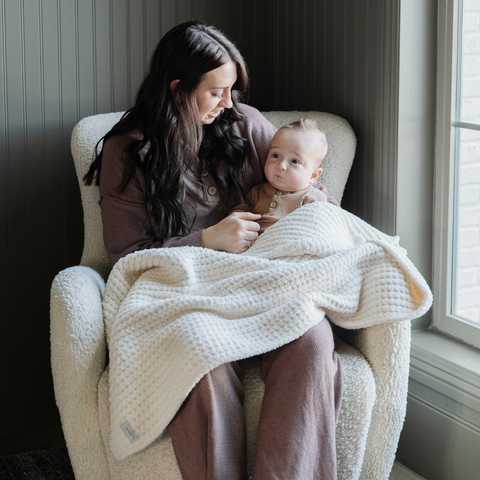 Saranoni Waffle Knit Receiving Blankets in - photo