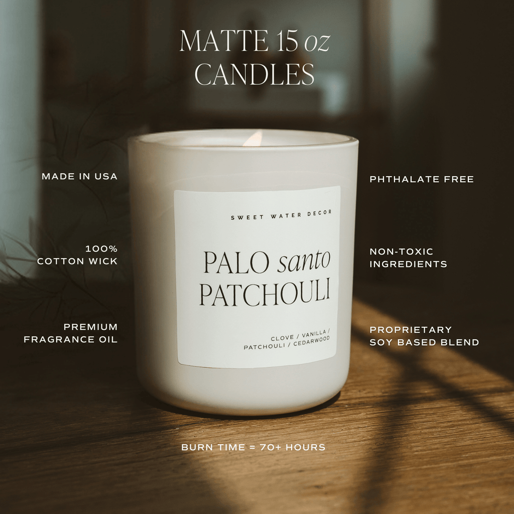Warm and Cozy Soy Candle - Tan Matte Jar - 15 oz in - Candles photo