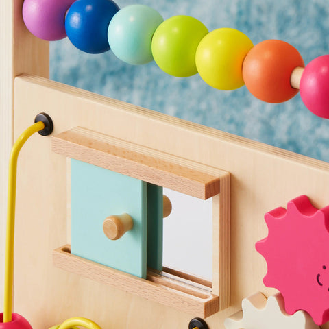 Tiny Land® Premium Natural Wooden Activity Walker in - baby walker photo