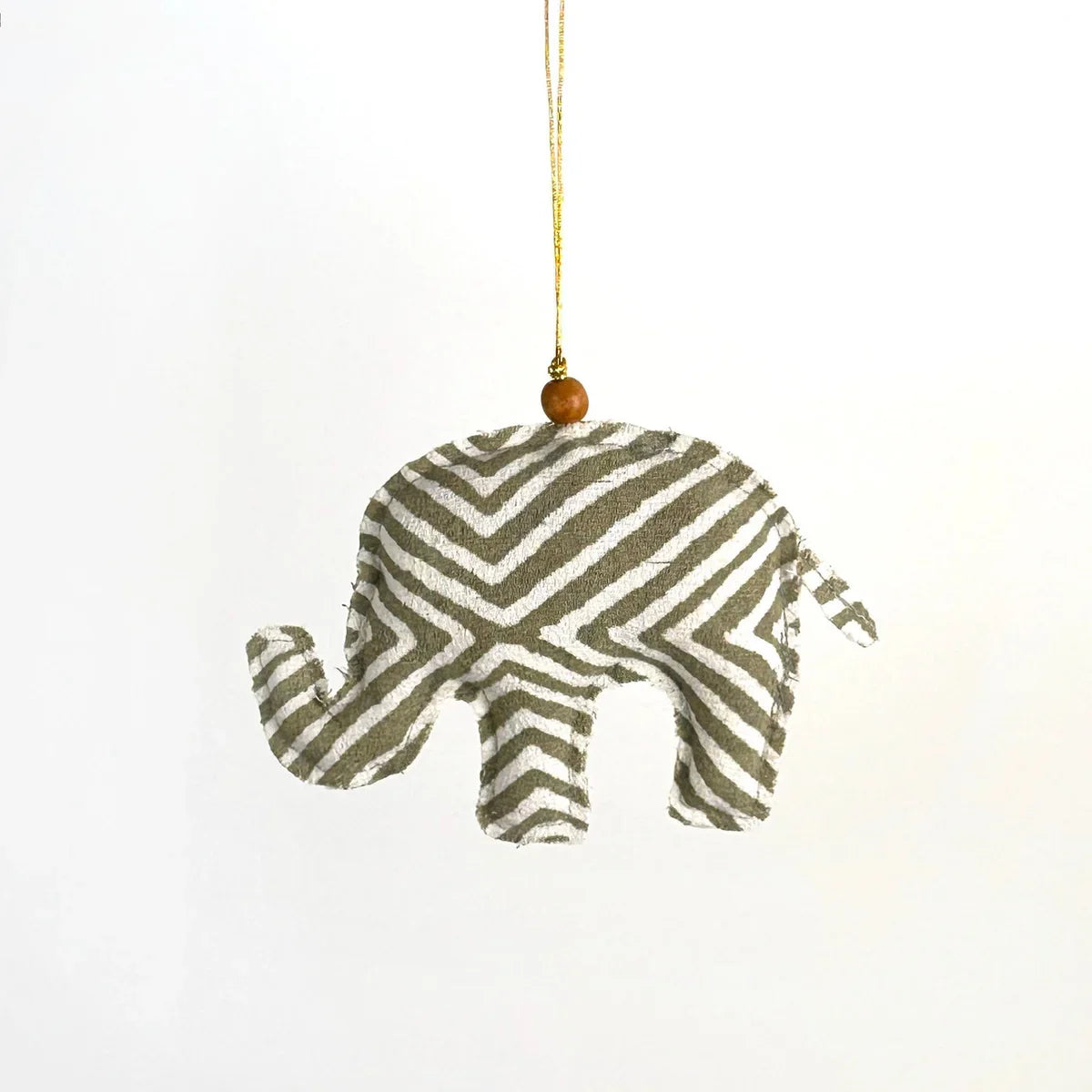 African Batik Safari Animal Christmas Ornaments – Set of 4