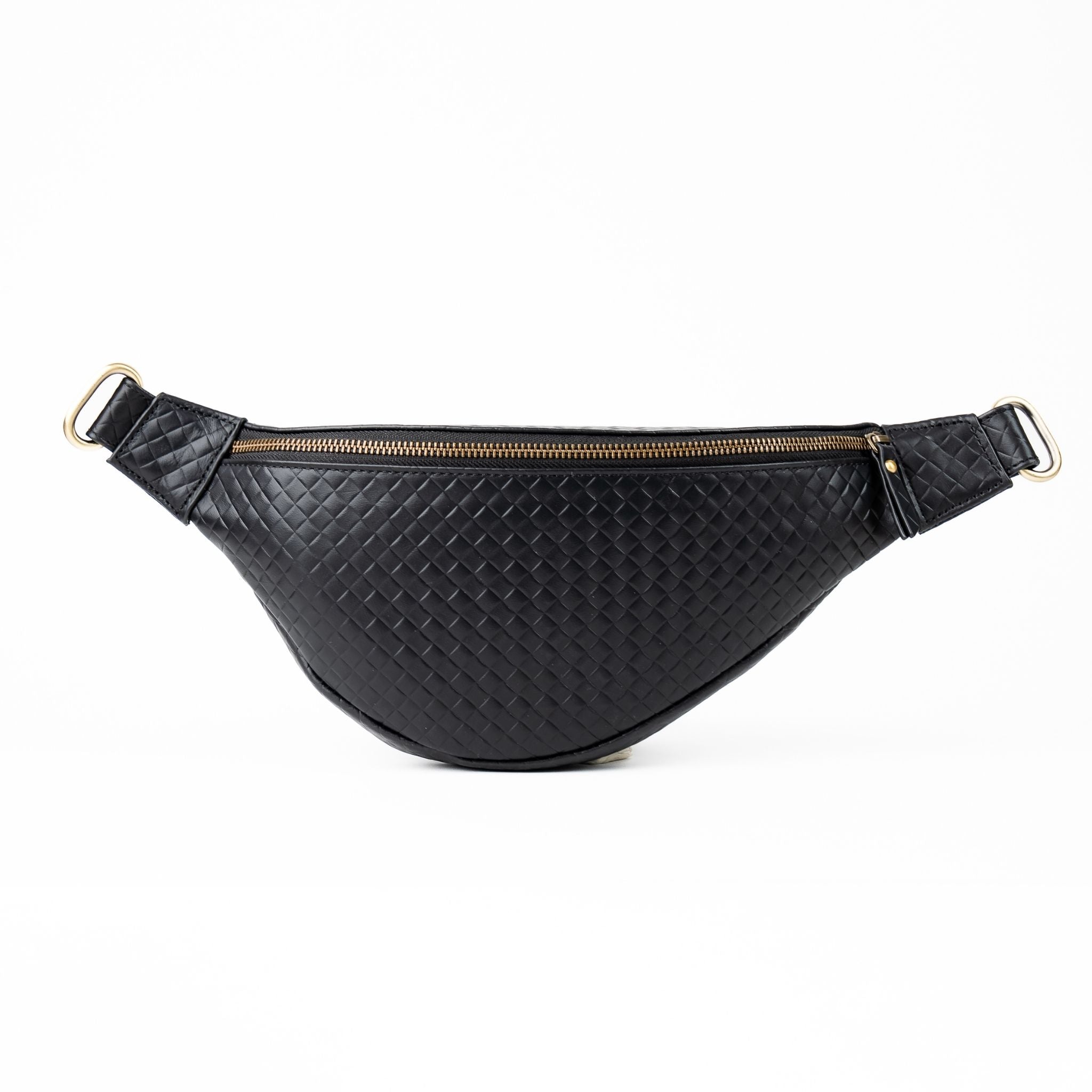 The Tatum in Tatum Mini Jet Black Woven - Bag photo