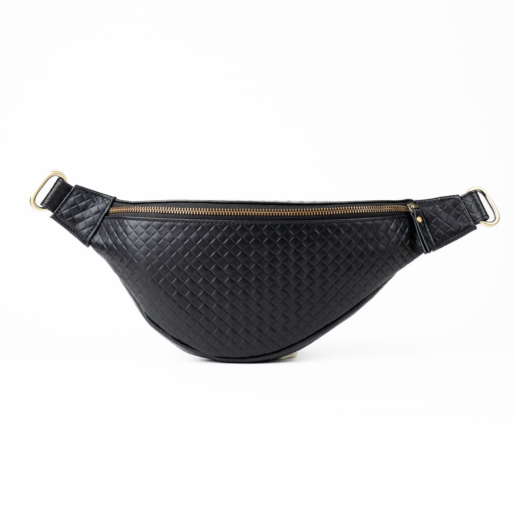 The Tatum in Tatum Mini Jet Black Woven - Bag photo