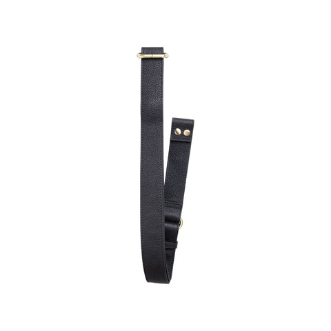 The Crossbody Strap in The Tatum Black Togo - Goods photo