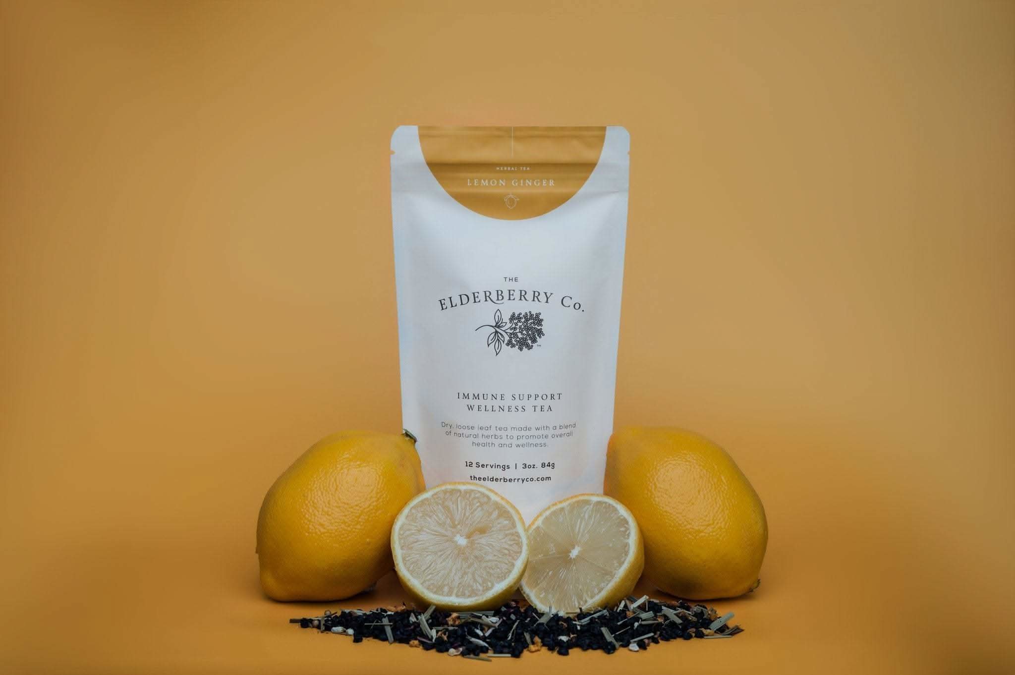 The Elderberry Co. Lemon Ginger Tea