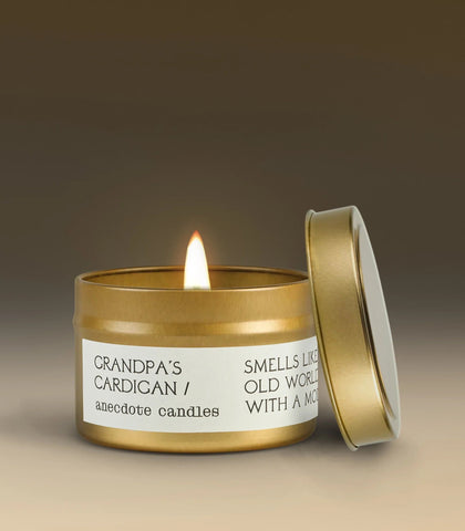 Grandpa’s Cardigan in Travel Tin - candles photo