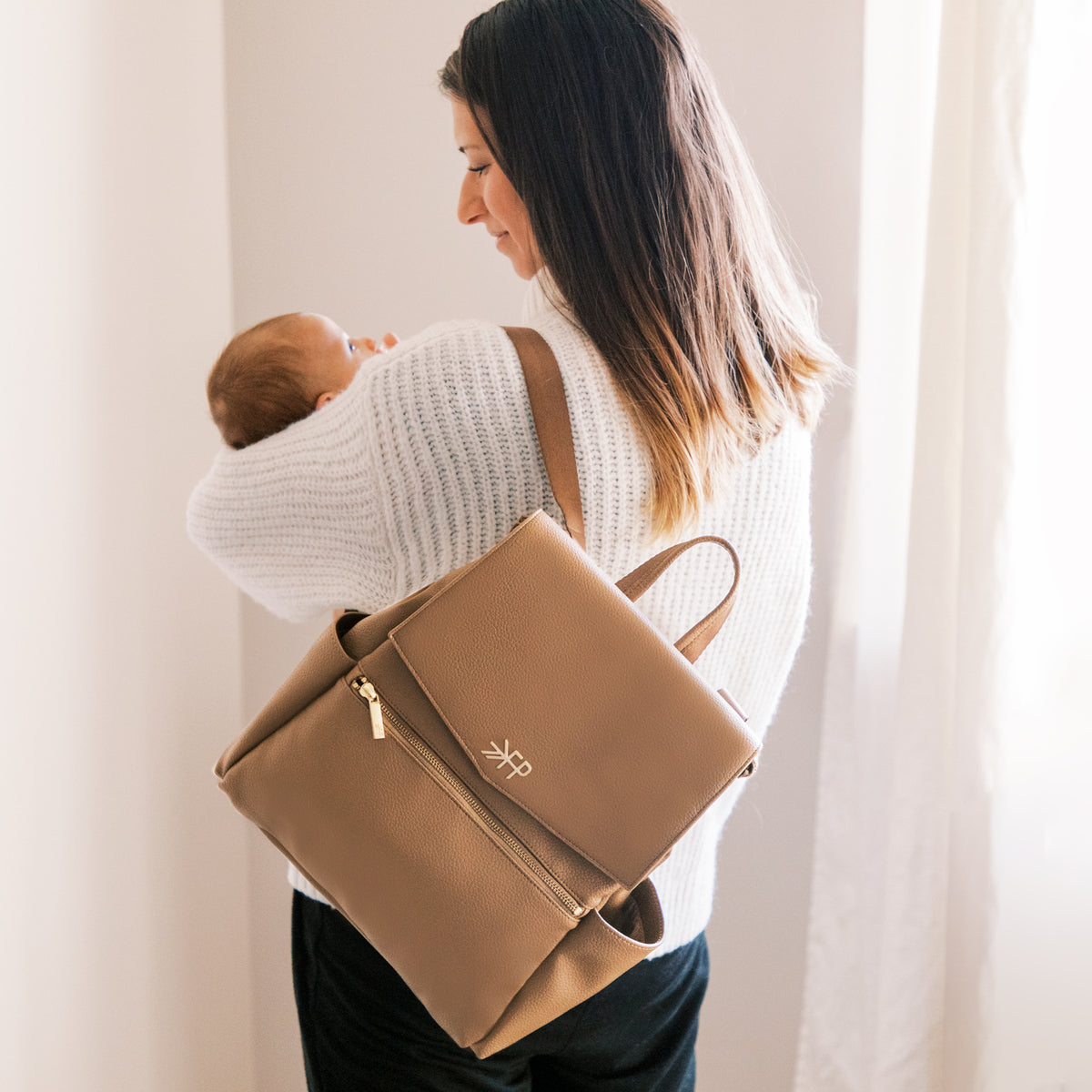 Toffee Mini Classic Diaper Bag II in - Mini Classic Diaper Bag II photo