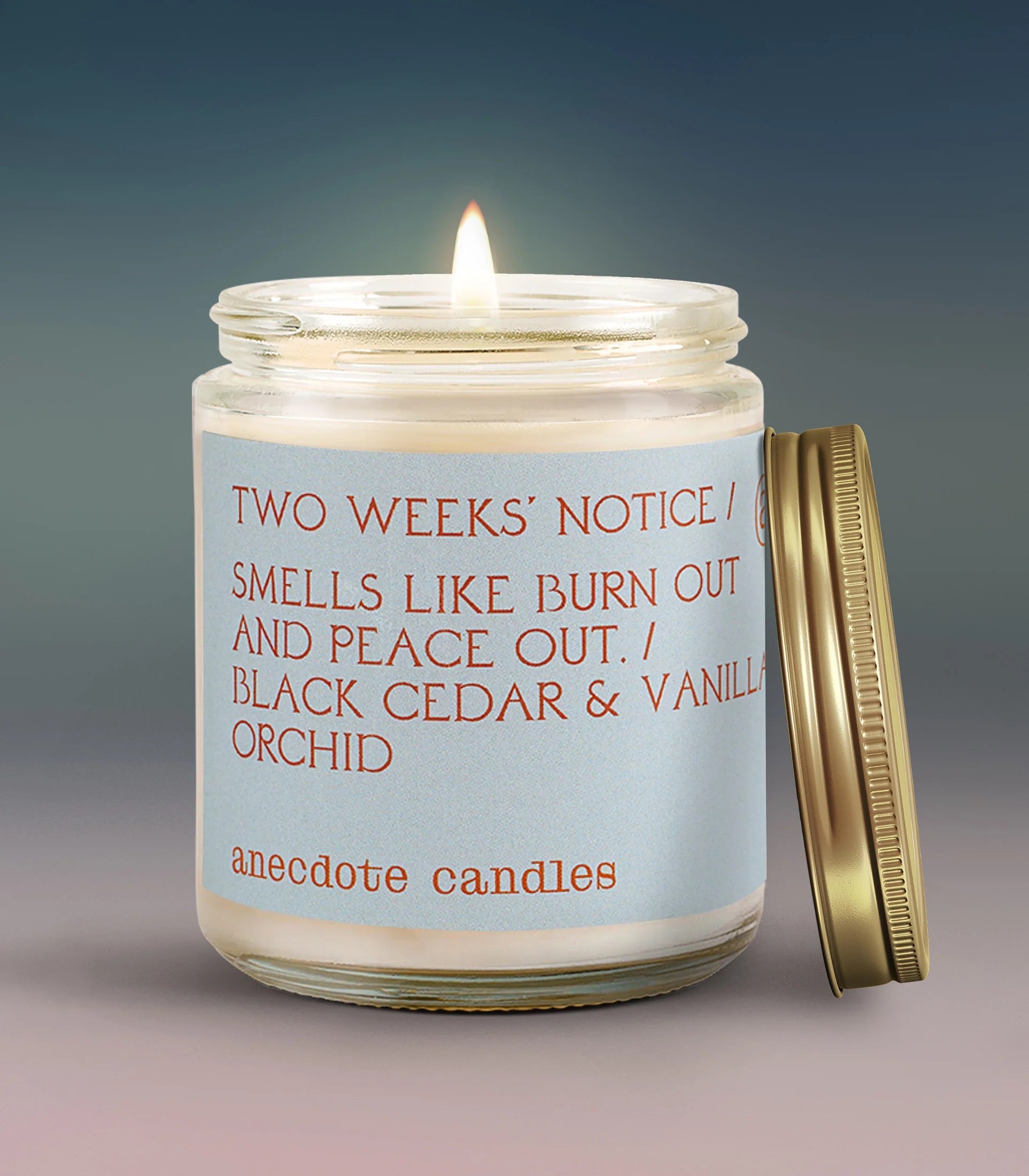 Anecdote Candles Two Weeks Notice in Standard Jar - candle photo