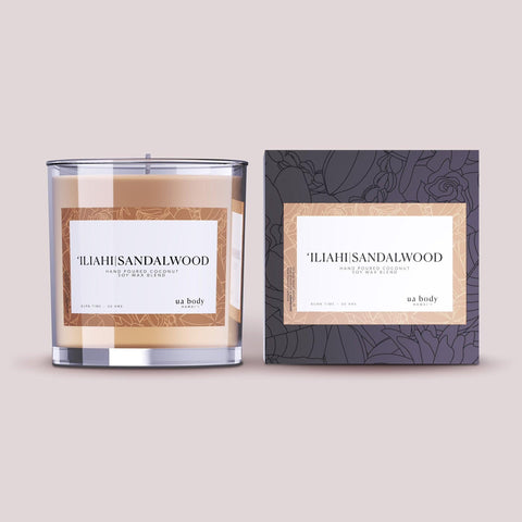 Ua Body | Hawaiian Skincare 'ILIAHI Sandalwood Scented Candle