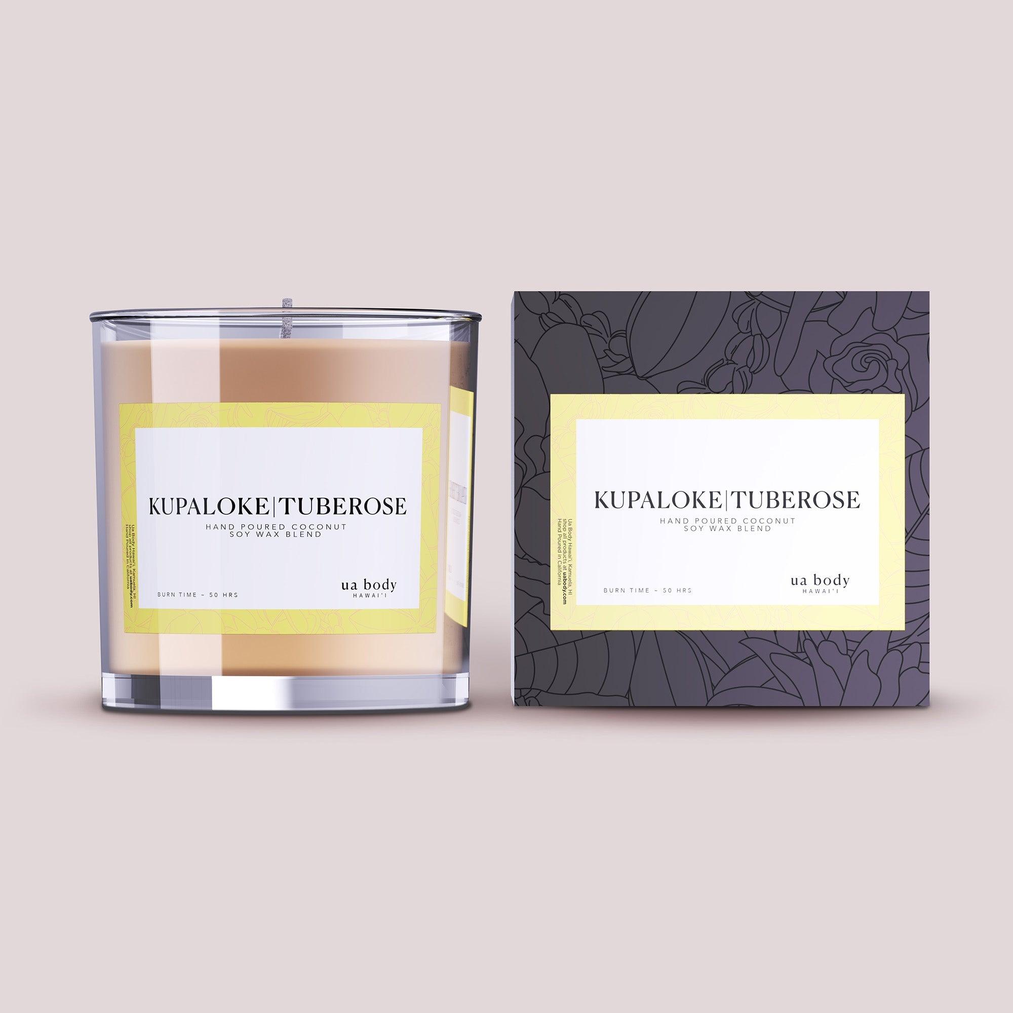 Ua Body | Hawaiian Skincare Kupaloke Tuberose Scented Candle